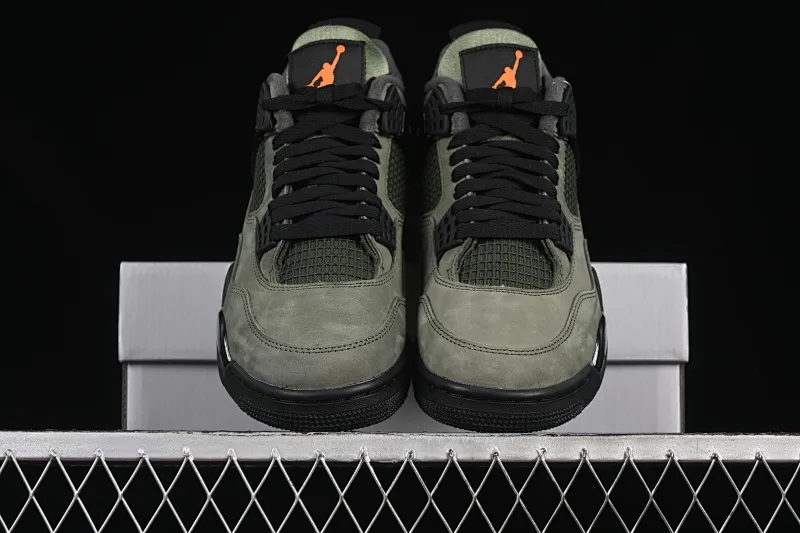 All categories Air Jordan Jordan series basketball shoes Air Jordan 4 GX foreign trade version Undefeated x Air Jordan 4 OG AJ4 Joe 4 olive green suede IB1519-200